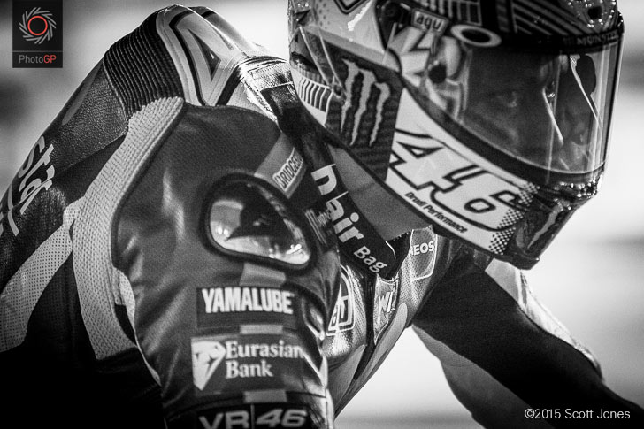 Valentino Rossi Losail pit lane 2015